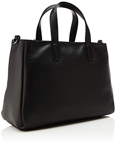 Mandarina Duck Mellow Leather, Cartera. para Mujer, Negro (Negro), 12x19x28 Centimeters (W x H x L)