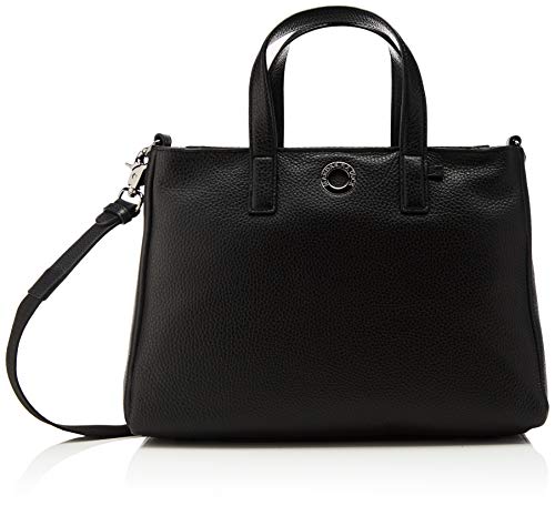 Mandarina Duck Mellow Leather, Cartera. para Mujer, Negro (Negro), 12x19x28 Centimeters (W x H x L)