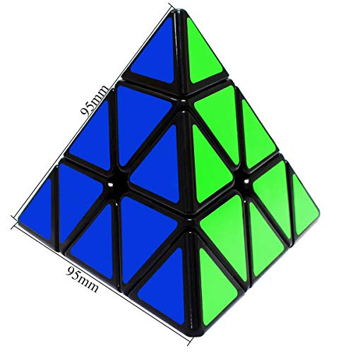 Maomaoyu Piramide Cubo 3x3 3x3x3 Pyraminx Speed Cube Niños Juguetes Educativos Negro