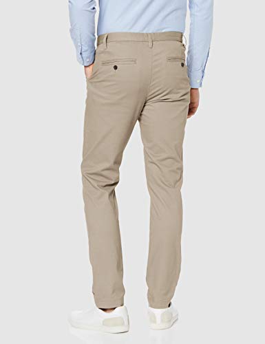 Marca Amazon - MERAKI Pantalones Chinos Estrechos Hombre, Beige (Sand), 38W / 34L, Label: 38W / 34L