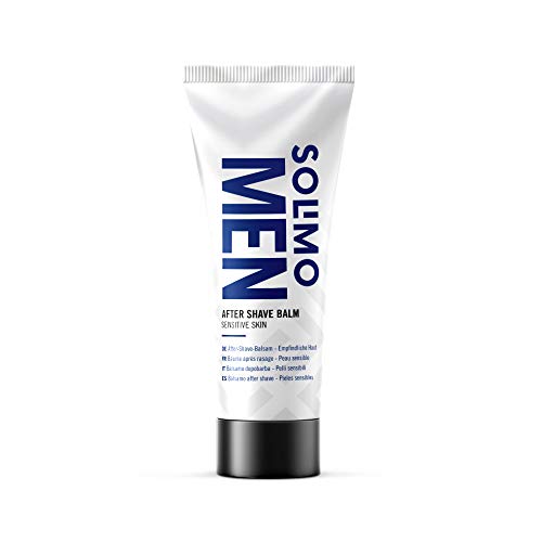 Marca Amazon - Solimo - Men Bálsamo After Shave – Pieles sensibles, 4 x 100ml