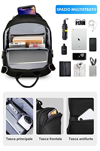 MARK RYDEN Bolso del Bolso del Pecho de la Honda Anti-Theft para los Hombres Bolso del Hombro del Viaje de Crossbody Impermeable Adaptado para 9.7"iPad … (Negro Nuevo)