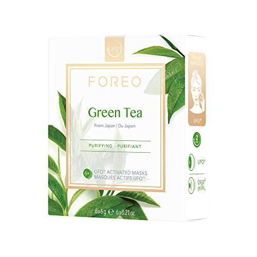 Mascarilla activa UFO Green Tea, de FOREO - pack de 6 unidades