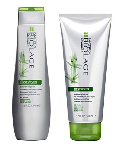 Matrix Biolage Advanced Fiberstrong Champú, envase de 250 ml y acondicionador, envase de 200 ml