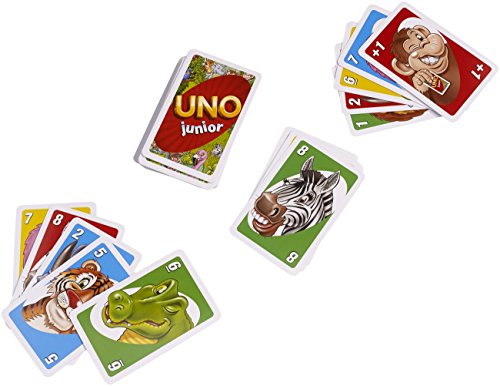 Mattel Games UNO Junior, juegos de mesa para niños, 3-10 años (Mattel 52456)