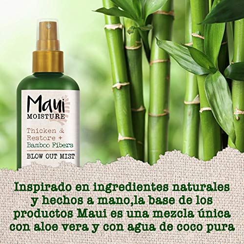 Maui Moisture, Spray Tratamiento Fortalecedor y Reparador Fibras de Bambú, 236 ml