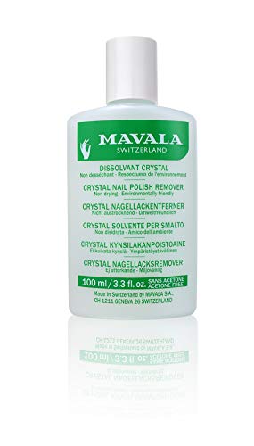 Mavala Crystal Quitaesmalte de Uñas sin Acetona | Elimina el esmalte de Uñas de Forma Rápida y Eficaz Quitaesmalte Ecológico Sin Olor, 100 ml