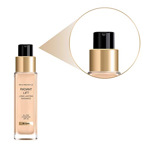 Max Factor, Base de maquillaje (Tono: 60 Sand, Pieles Claras) - 30 ml