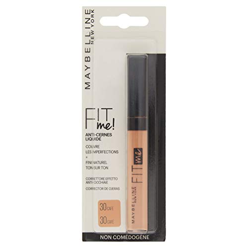 Maybelline Gemey Fit Me Concealer 30 Cafe – Juego de 2 corrector - Corrector (Piel café, Café, Líquido, #C28F65, 16 mm, 56 mm)