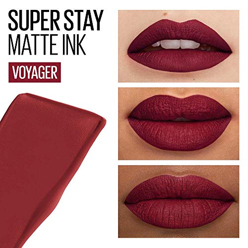 Maybelline New York - Superstay Matte Ink, Pintalabios Mate de Larga Duración, Tono 50 Voyager