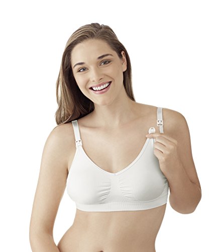 Medela Schwangerschafts-und Still BH Sujetador, Blanco, 40 (Talla de Fabricante: L) para Mujer