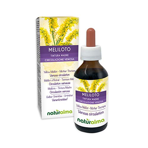 MELILOTO (Melilotus officinalis) hierba con flores Tintura Madre sin alcohol NATURALMA | Extracto líquido gotas 100 ml | Complemento alimenticio | Vegano