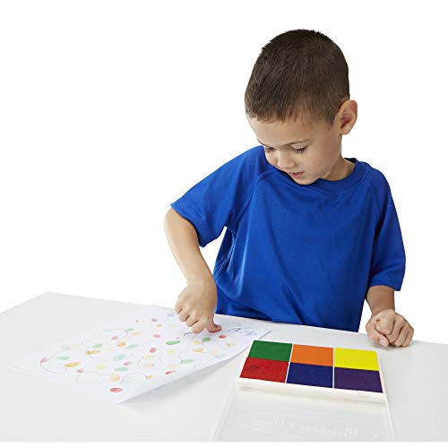 Melissa & Doug- Rainbow Cojín de Estampillas, Multicolor (11637)