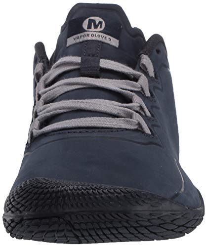 Merrell Vapor Glove 3 Luna Leather, Zapatillas Deportivas para Interior para Hombre, Azul (Navy), 44.5 EU