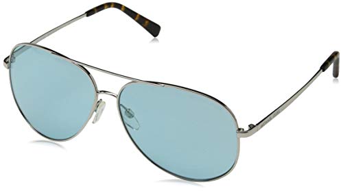 Michael Kors 0MK5016 Gafas de sol, Shiny Silver/Tone, 60 Unisex