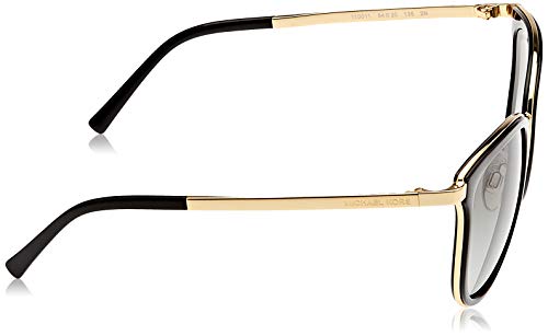 MICHAEL KORS Adrianna I, Gafas de Sol Unisex-Adulto, Negro (Black/Gold 110011), 54