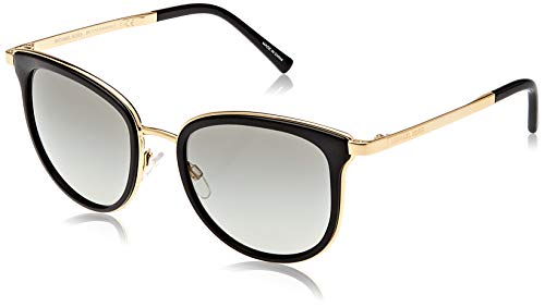 MICHAEL KORS Adrianna I, Gafas de Sol Unisex-Adulto, Negro (Black/Gold 110011), 54