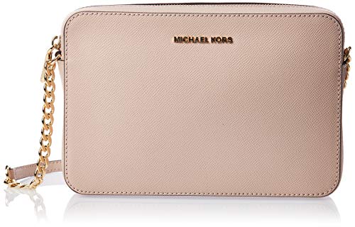 Michael Kors - Jet Set Large Crossbody, Bolsos bandolera Mujer, Negro (Soft Pink), 1.9x10.2x22.9 cm (B x H T)