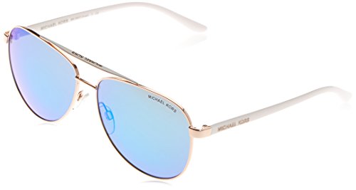 MICHAEL KORS MK5007 Hvar, Gafas de Sol Mujer, Rose Gold White 104525, 59