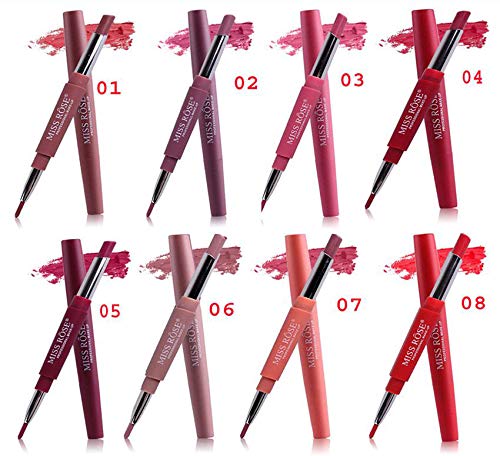 Miss Rose® lipliner 2 in1 Lipstick (Plum Lush 05) Lippenstift – Labio Kon turliner