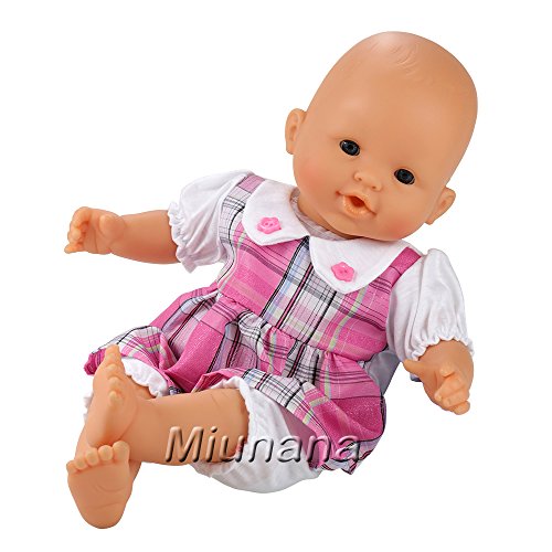 Miunana Vestidos Verano Casual Ropas Fashion 14 - 16 Pulgada Muñeca Bebé 36 - 40 cm Doll (4X Ropas)