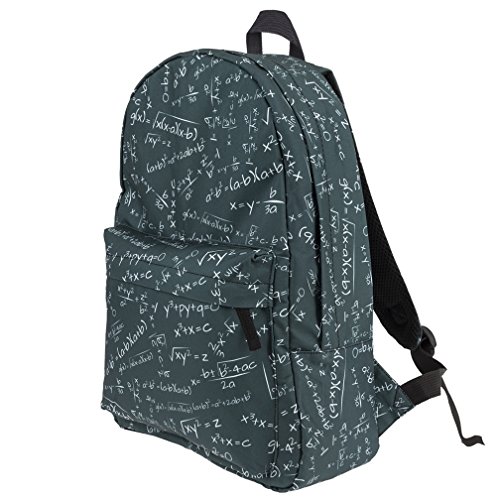 Mochilas Mujer Casual Escolar Viaje Con Fruta Rosquilla Leopardo Animal Impreso De Estilo Moda Bolso Backpack (FóRmula MatemáTica)