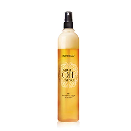 Montibel-Lo Gold Oil Essence Amber y Argan, Aceite Capilar Bifásica, 400 ml