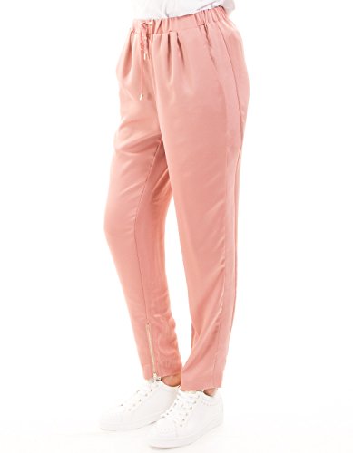 Morgan de Toi Pantalones Rosa Cremalleras (Rosa - 38)