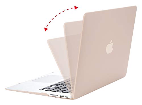 MOSISO Funda Dura Compatible con MacBook Air 13 Pulgadas (A1369 / A1466, Versión 2010-2017), Ultra Delgado Carcasa Rígida Protector de Plástico Cubierta, Camello