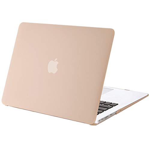 MOSISO Funda Dura Compatible con MacBook Air 13 Pulgadas (A1369 / A1466, Versión 2010-2017), Ultra Delgado Carcasa Rígida Protector de Plástico Cubierta, Camello