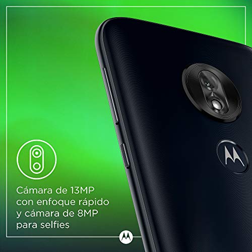 Motorola Moto G7 Play – Smartphone Android 9 (pantalla 5.7'' HD+ Max Vision, cámaras trasera 13MP, cámara selfie 8MP, 2GB de RAM, 32 GB, Dual SIM), color azul índigo [Versión española]