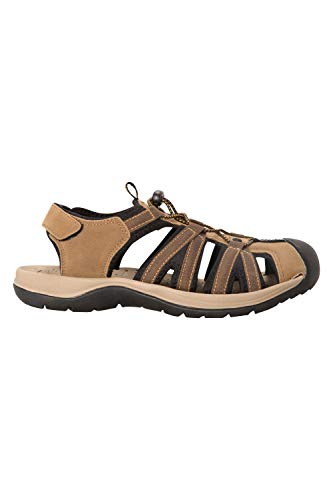 Mountain Warehouse Sandalias Senderismo Hombre Bay Reef - Zapatos de Verano con Empeine sintético, Forro de Neopreno, Peso Ligero, Espuma amortiguadora - Playa, Caminar Marrón 42