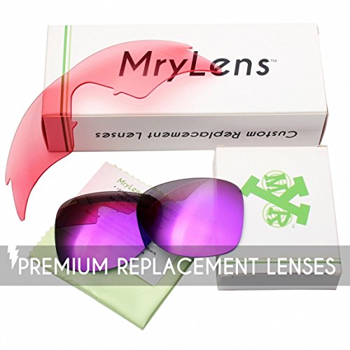 Mryok - 4 pares de lentes polarizadas de repuesto para gafas de sol Oakley TwoFace XL – Stealth Negro/Bronce Marrón/Plata Titanio/Sol Medianoche