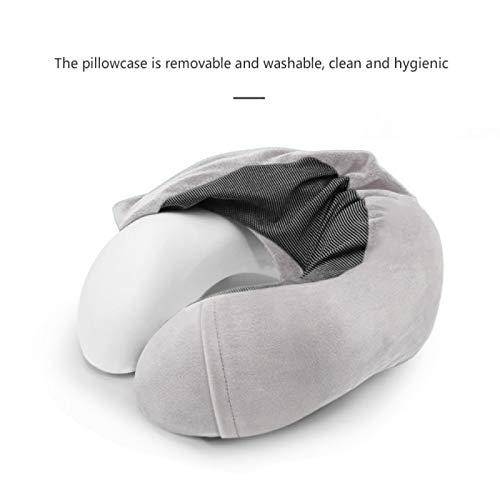 MSNLY Almohada de Viaje Almohada para el Cuello en Forma de U Enchufe portátil algodón Espina Almohada para el Cuello Almohada para el Cuello Almohada para Aviones Almohada Suave para el Cuello