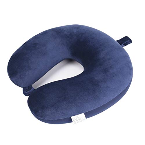 MSNLY Almohada en Forma de U, Almohada de Viaje de partículas de Espuma, Almohada Estampada para el Cuello del avión, Almohada para el Cuello, Almohada para la Salud