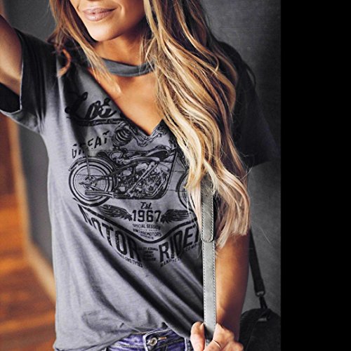 Mujer Camiseta,Sonnena Patrón de Sol Estampado sin Manga Camiseta para Mujer y Chica Joven Casual Sexy Traje de Verano Fresco para Citas Actividades al Aire Libre (M, Gris-2)