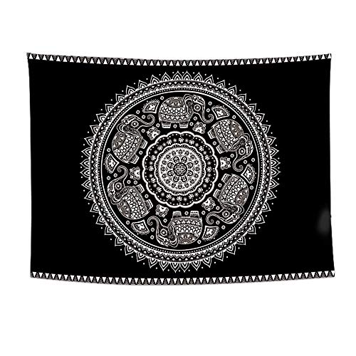 N / A Tapiz de Mandala Boho Indio Tapiz de Pared Alfombra de Playa Manta de Camping Tienda de campaña colchón de Viaje tapete de Dormir Bohemio Tapiz Tapiz A7 130x150cm