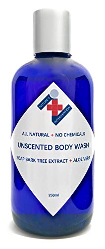 Natural - GEL LAVADO CUERPO - SIN PERFUME & VEGANO - 250 ml - de NATURE'S INTERVENTION - Sin Sulfatos, Sin Parabenos, Sin Fragancias Artificiales. Elimina Impurezas, Para Todo Tipo de Pieles.