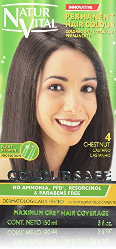 Naturaleza Y Vida Coloursafe Tinte Permanente Tono 4 Castaño, 150 ml