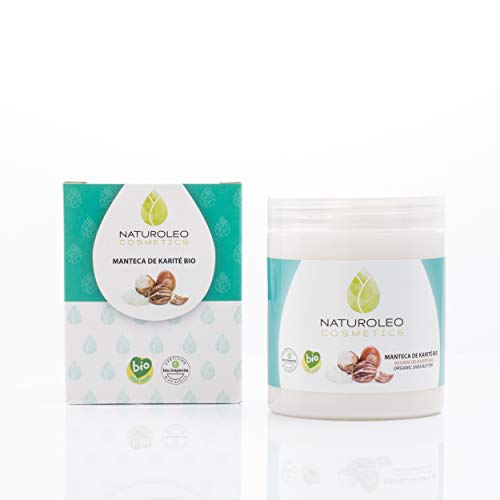 Naturoleo Cosmetics - Manteca Karité BIO - 100% Pura y Natural Ecológica Certificada - 250 ml