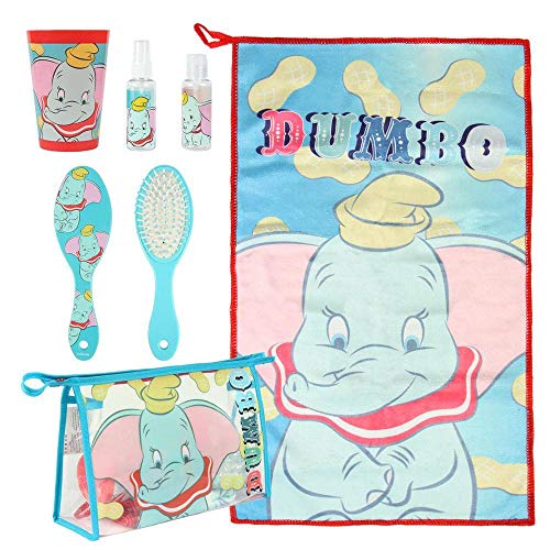 Neceser Set Aseo/ Viaje Disney Dumbo, Turquesa, 23 cm