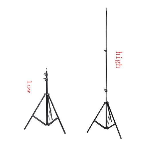 Neewer, Trípode de Iluminación Ligero para Flash Speedlight Softbox, Fotografía y Grabación de Vídeo, 260 centímetros, pack de 2 unidades