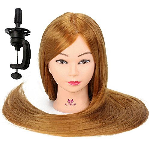 Neverland Beauty 76 cm cabezas de ejercicios para peinar peinado cosmétologie práctica maniquí muñeca 100% de cabello sintéticas + Elefante & Hairdressing herramientas accesorios Set # 27