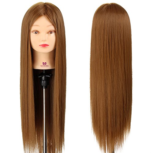 Neverland Kid Connection - Cabeza de maniquí para prácticas de peluquería (66 cm)