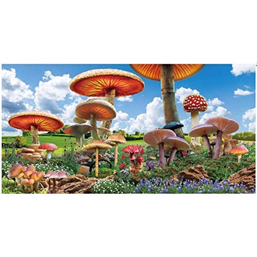 Newberli Custom Art Mural Wallpaper Photo Diy 3D Alta Calidad Cartoon Paradise Children Wonderland Mushroom Home Decor