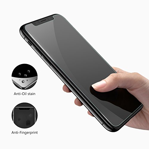 NEW'C 2 Unidades, Protector de Pantalla para iPhone 11 Pro, iPhone X, iPhone XS, Antiarañazos, Antihuellas, Sin Burbujas, Dureza 9H, 0.33 mm Ultra Transparente, Vidrio Templado Ultra Resistente