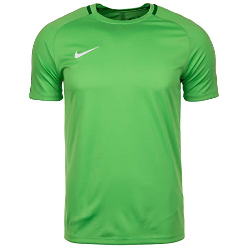 NIKE M NK Dry Acdmy18 Top SS T-Shirt, Hombre, Lt Green Spark/Pine Green/White, S