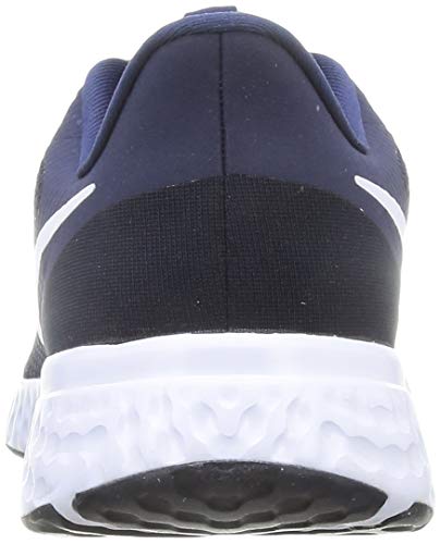 Nike Revolution 5, Zapatillas de Atletismo para Hombre, Multicolor (Midnight Navy White Dark Obsidian), 42 EU