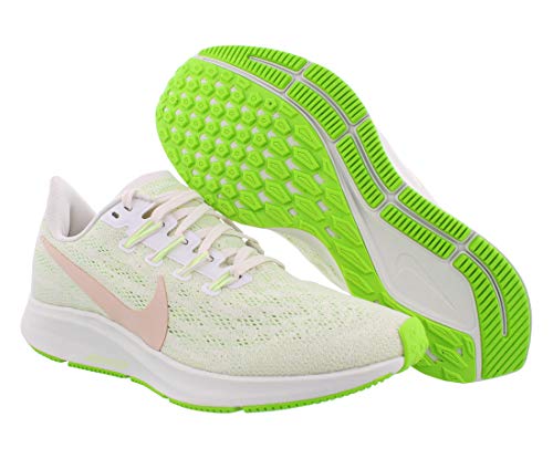 Nike Wmns Air Zoom Pegasus 36, Zapatillas de Atletismo para Mujer, Multicolor (Phantom/Bio Beige-Barely Volt 2), 40.5 EU