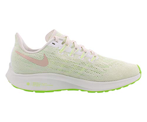 Nike Wmns Air Zoom Pegasus 36, Zapatillas de Atletismo para Mujer, Multicolor (Phantom/Bio Beige-Barely Volt 2), 40.5 EU